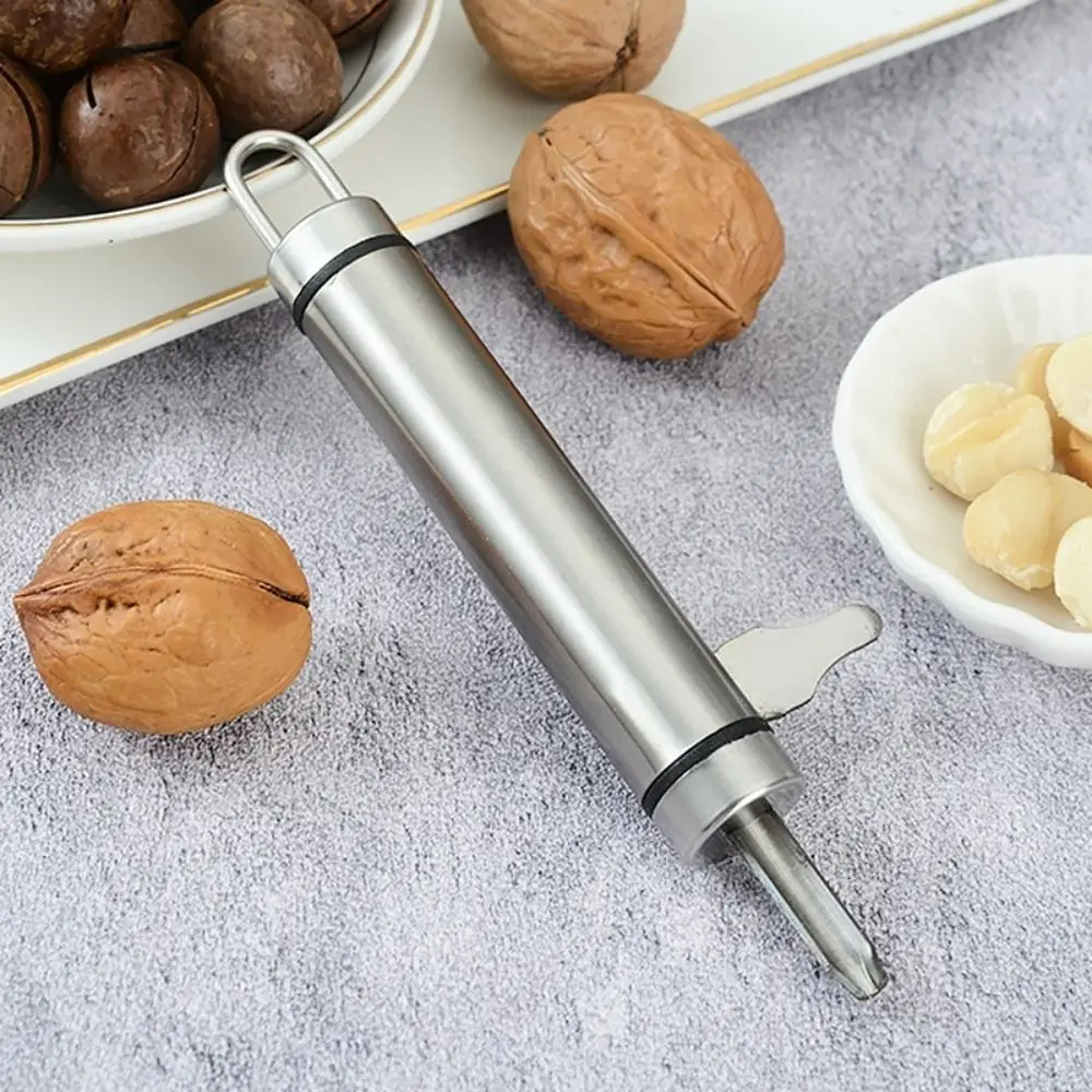 Practical Stainless Steel 2-in-1 Nut Cracker Manual Rust-proof Hazelnut Sheller Fast Opener Clever Design Nut Opener for Home