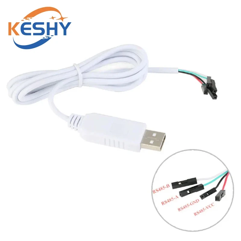 Download Cable USB to RS485 CH340 Data Cable Communication Line 485 Converter 1 Meter For Arduino