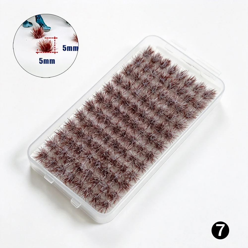 104 Teile/schachtel Miniatur 5mm/8mm Statische Gras Cluster Modell Kit Diy Garten Rasen Landschaft Layout Materialien Diorama Zubehör – Detail 8