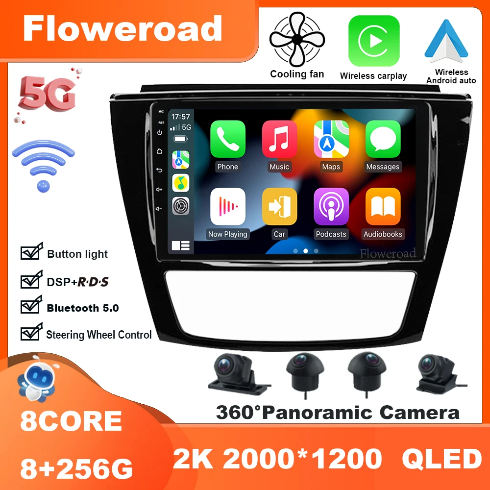 

9 Inch Android 13 For JAC S5 2013-2019 Car Video Multimedia Radio Player Navigation stereo GPS Carplay Auto BT5.0 5GWiFi