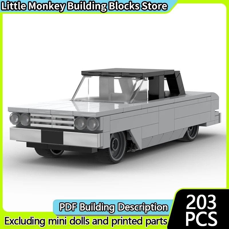 

Speed Racing Car Model MOC Building Bricks Muscle Sports Sedan Modular Technology Children Holiday Gifts Assemble Toys Suit