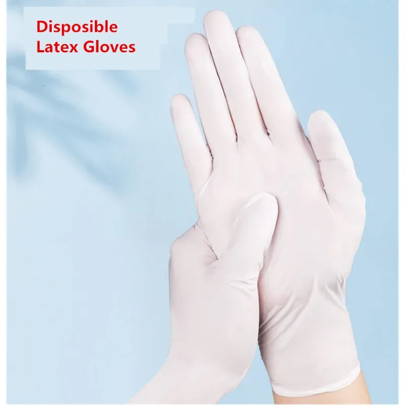 20pcs Disposable Nitrile Latex Rubber Gloves Food Grade Waterproof Disposable Work Safety Gloves Nitrile Gloves Kitchen Garden