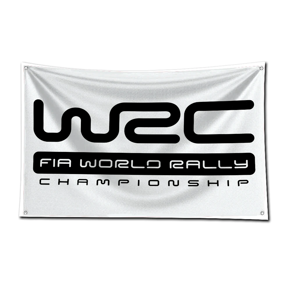 3x5 Ft World Rally Championship WRC Flag Polyester Digital Printing Banner for Garage Wall Art Out Door Decoration