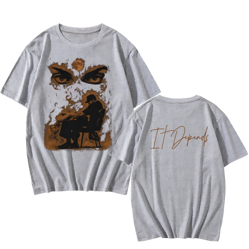 مغني الراب كريس براون يعتمد على تي شيرت الهيب هوب الرجال النساء موضة س الرقبة تي شيرت الصيف أكثر من حجم القطن عادية تيز ملابس الشارع #3