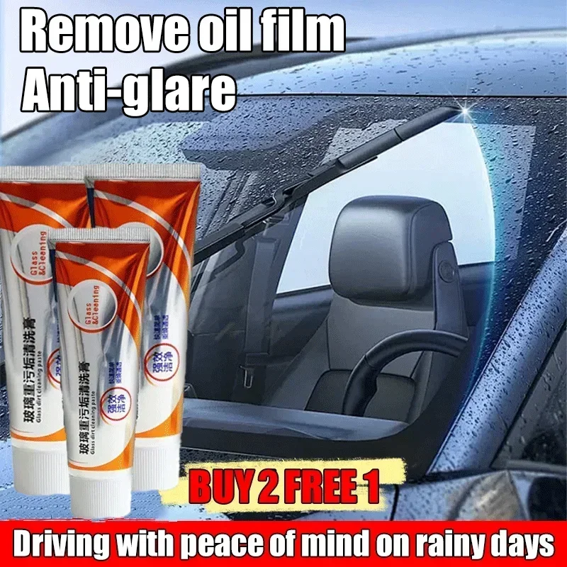 Car Glass Oil Film Cleaner Glass  Removal Cream Car Windshield Cleaner Glass Oil Film Remover