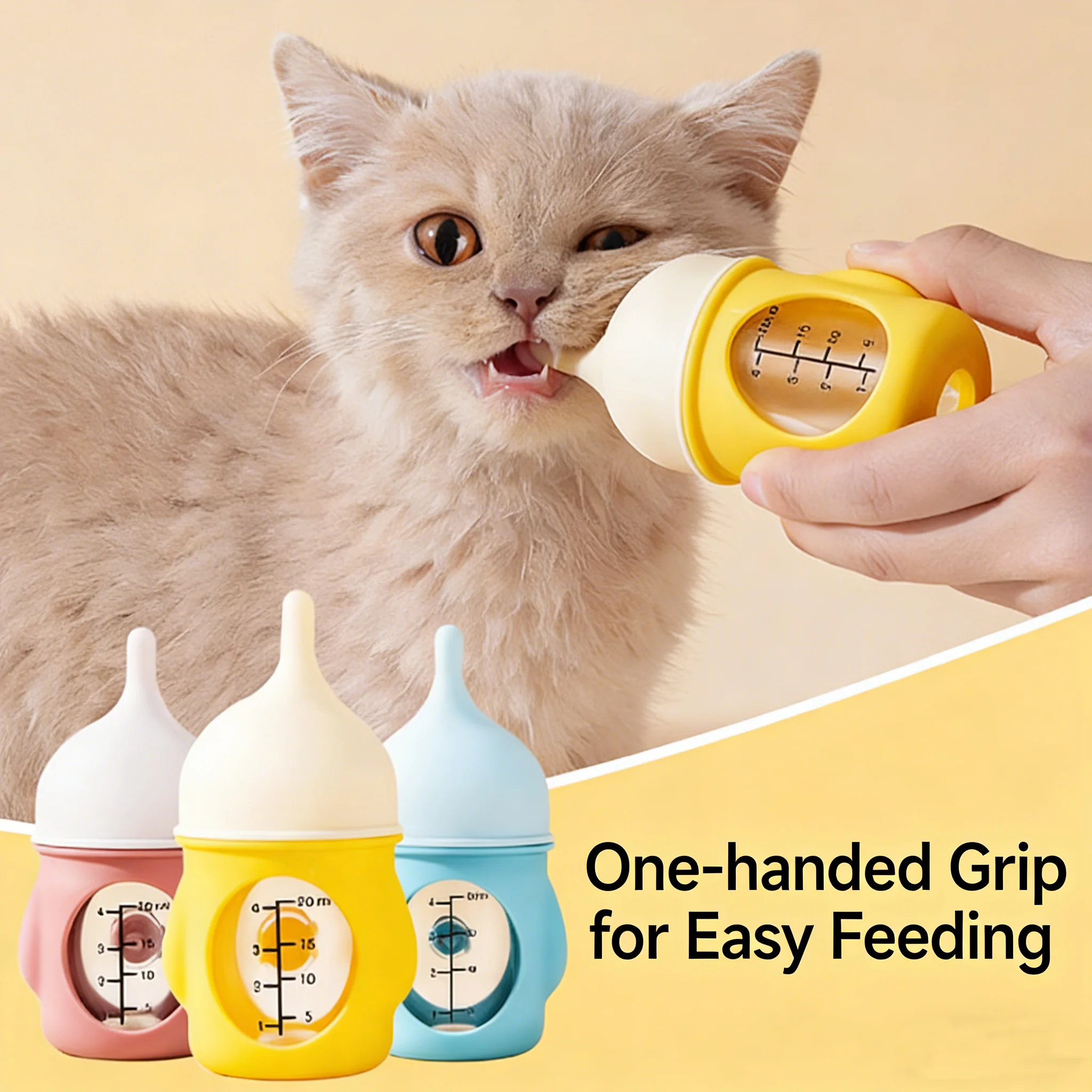 

Puppy Bottles Pet Feeding Bottle For Nursing Puppy & Cats Suitable for newborn Cat Dog And Small Pet