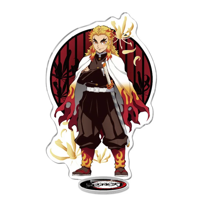 Kimetsu No Yaiba Acrylic Stands Anime Demon Slayer Miniatures Figures Manga Figurines Garage Kits Model Toys ACG Ornaments Decor