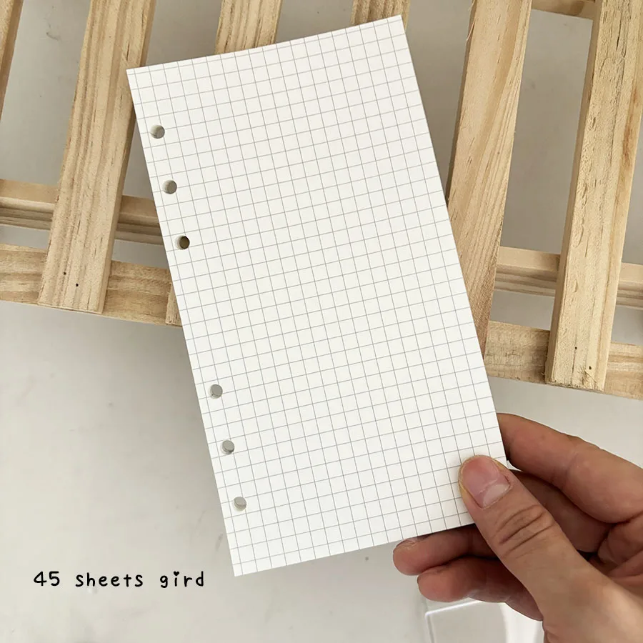 A6 Ringbuch mit Acryl-Einband, 2 Stück PMMA-Platten mit Metallring, DIY Junk Journal Notizbuch-Set, 45 Blatt Nachfüllpapiere, Stati – Detail 12
