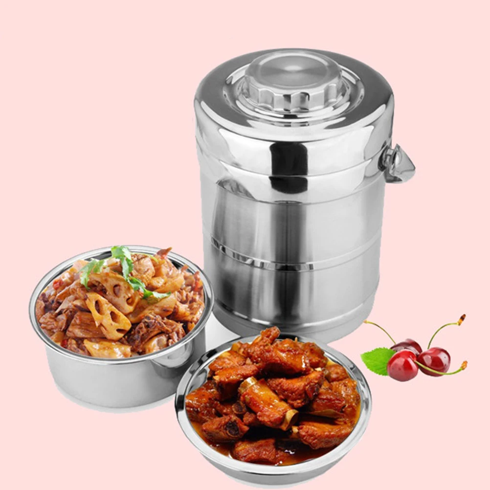 

Stainless Steel Thermal Lunch Container Vacuum Seal Portable Long H Multi Layer Food Insulation Lunch Box Box