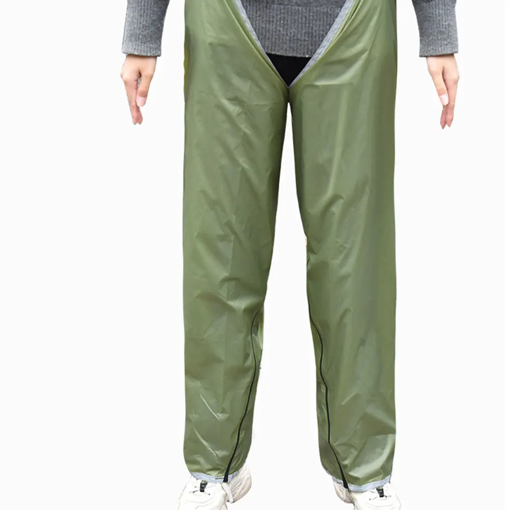 

Rain Pants Waterproof Lightweight Wear-resistant Outdoor Fishing Camping Mens Womens Pockets Elastic Waist Durable Over Pant