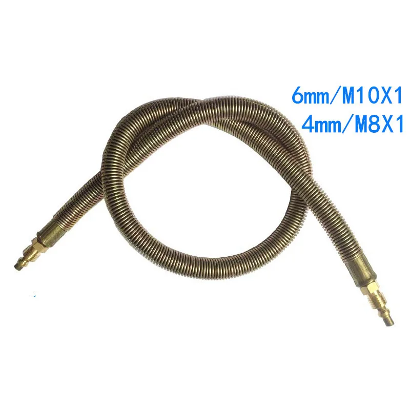 

Machine Tool Lubricating Oil Pipe Copper Joint OST-4600/Woven Cloth Spring Hose Milling Machine Punch Oil Pipe M8*1