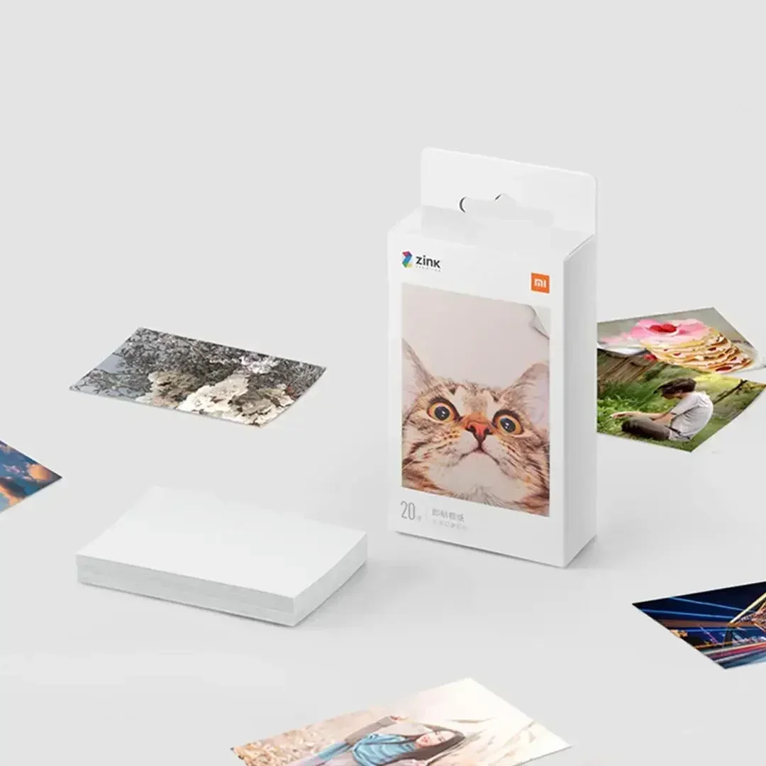 Original Xiaomi ZINK Pocket Printer Paper Self-adhesive Photo Print 50/100 Sheets for Xiaomi 3-inch Mini Pocket Photo Printer