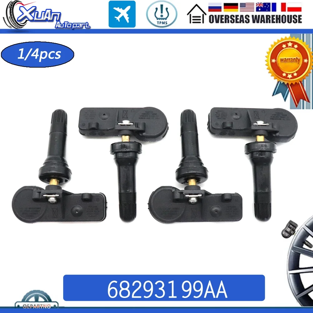 68293199AA TPMS Tire Pressure Sensor Wheel Monitoring System For Dodge Ram 1500 TRUCKS 2018-2024 433Mhz 68293199AB