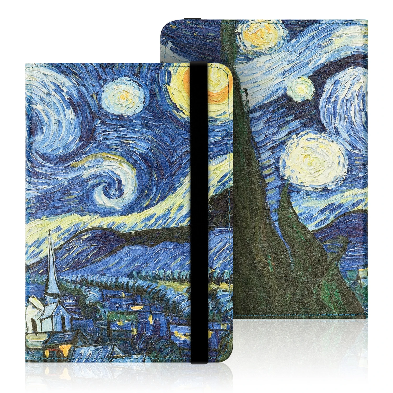 Universal 6 inch E-book Case for Kindle Paperwhite with Hand Strap Painted Cover for Kobo Protective Slimshell