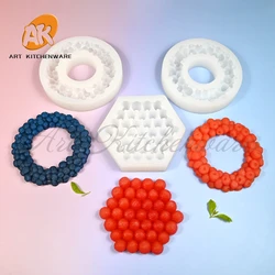 Stampo in silicone per fragola, mirtillo, Respberry, foglie di erba, decorazione per torte, stampo per cioccolato, budino, stella marina, stampo in silicone