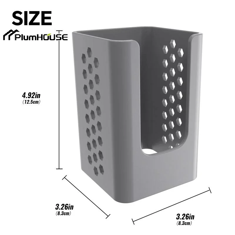 Heavy Duty Plastic Tool Rack With Drill Bit Hooks Space Saving For Garage And Workshop