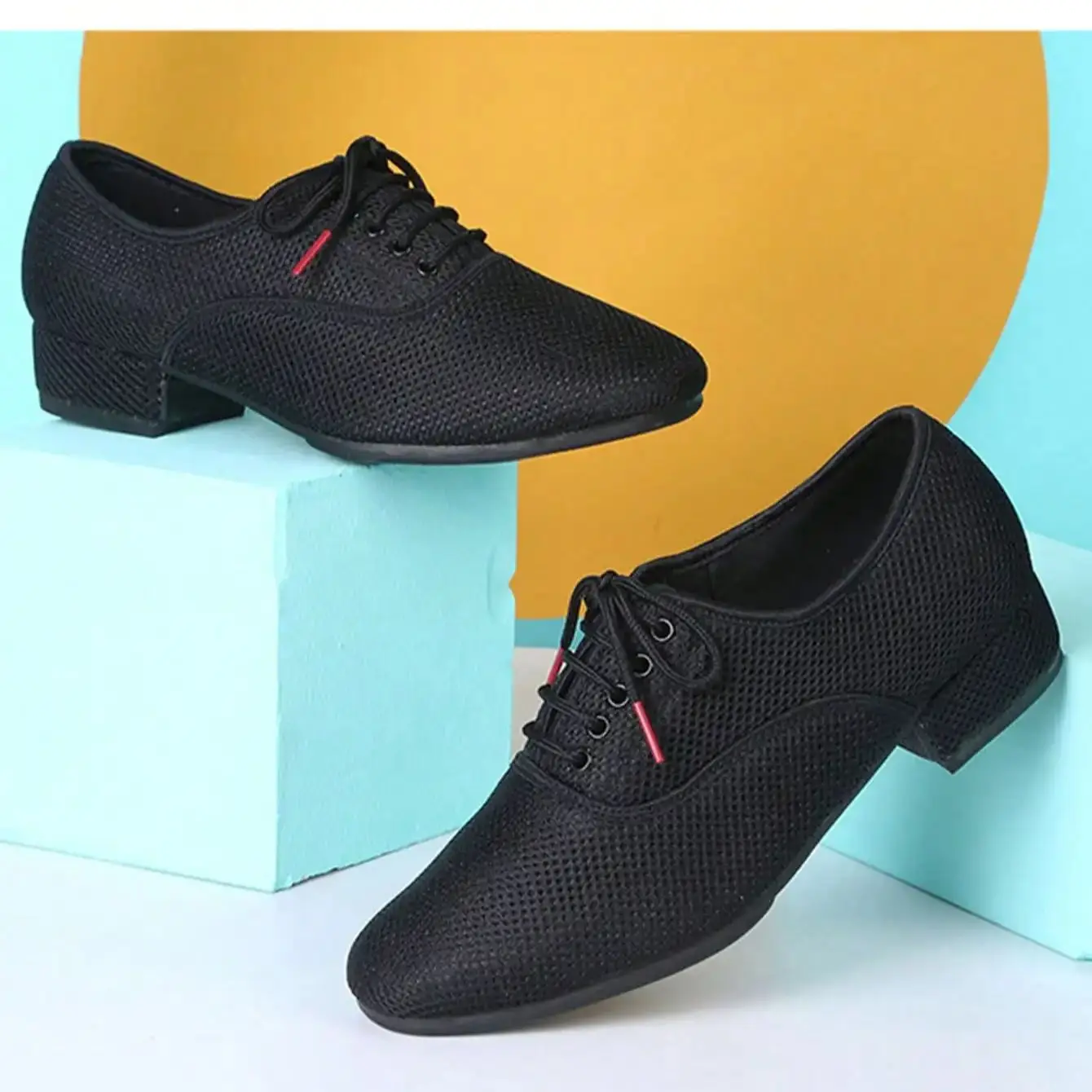 Große Größe Männer Salsa Latin Ballsaal Tanzen Schuhe Geschlossene Zehen Männer Tango Jazz Schuhe Rindsleder Schwarz Junge Männliche Tanz turnschuhe
