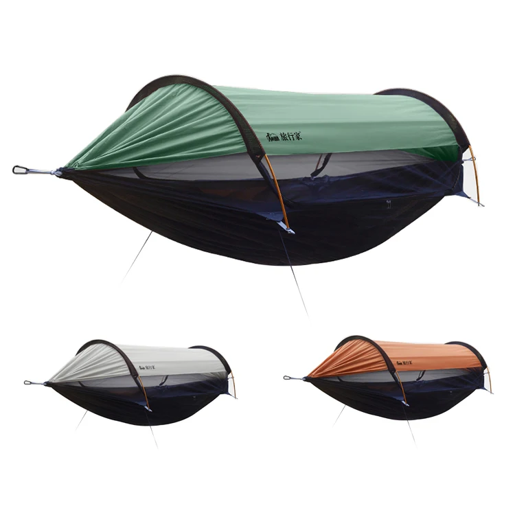 

Backpacking Multi-person Hammock Tent Folding Portable Mesh Hammock Bug Net