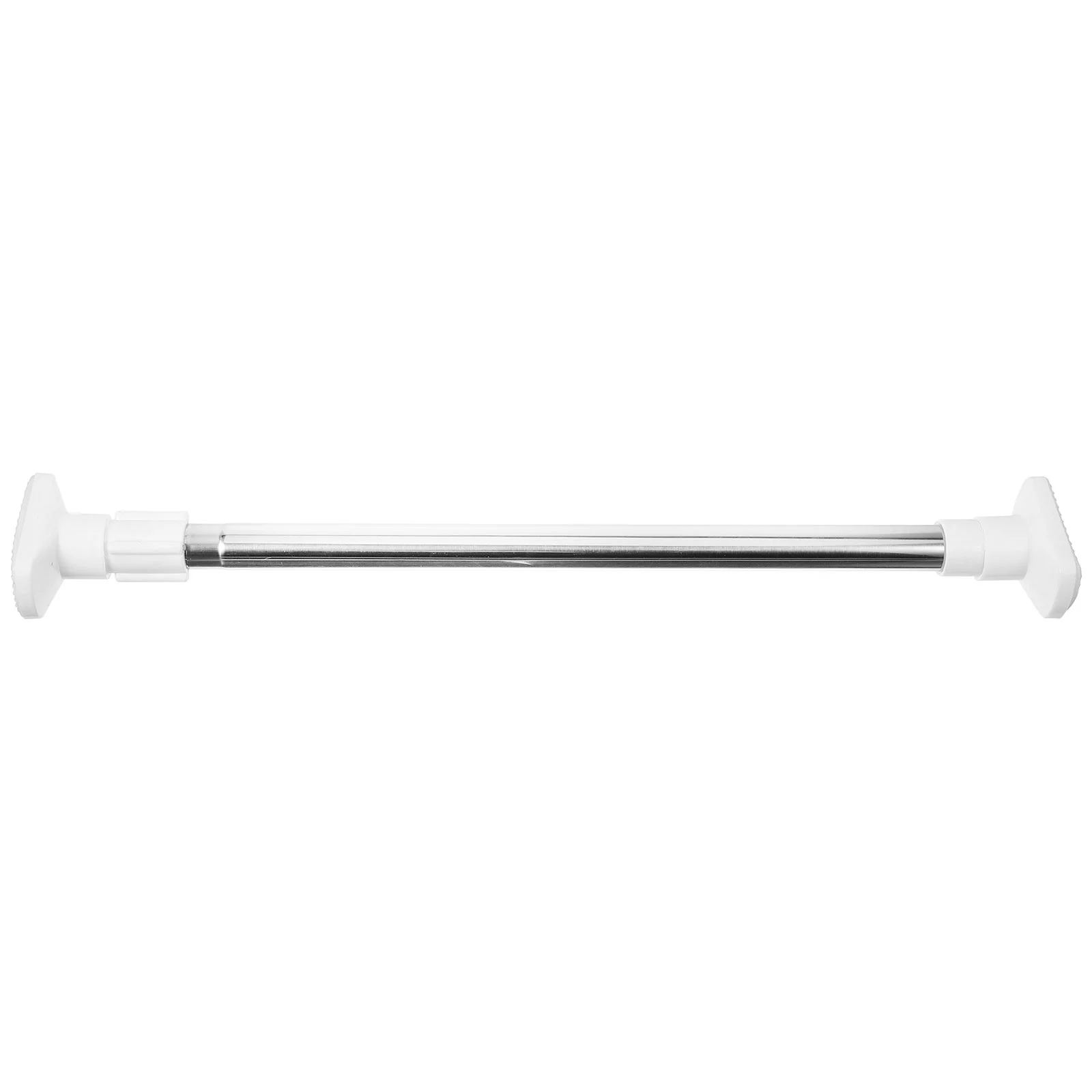 Tension Curtain Rod Hole-free Telescopic Shower No Punching White Abs Practical