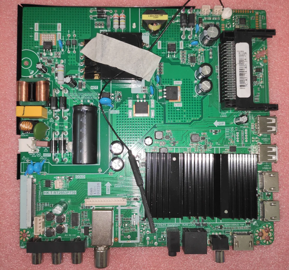 

HK-T.RT2853P739 4K network WiFi TV motherboard working good 1.5g+8G