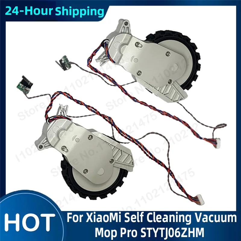 Akcesoria do robota sprzątającego XiaoMi Self Cleaning Vacuum Mop Pro STYTJ06ZHM Dreame Bot W10 Pro - kółka lewe, prawe, kółka prowadzące, części zamienne.