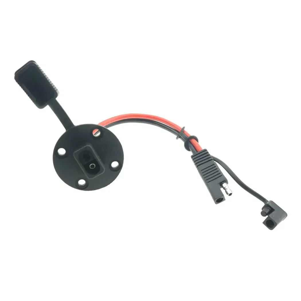 Toma de corriente SAE para cargador de batería, conector Universal empotrable, montaje en Panel, conexión rápida, impermeable, bricolaje, 12AWG, 30CM