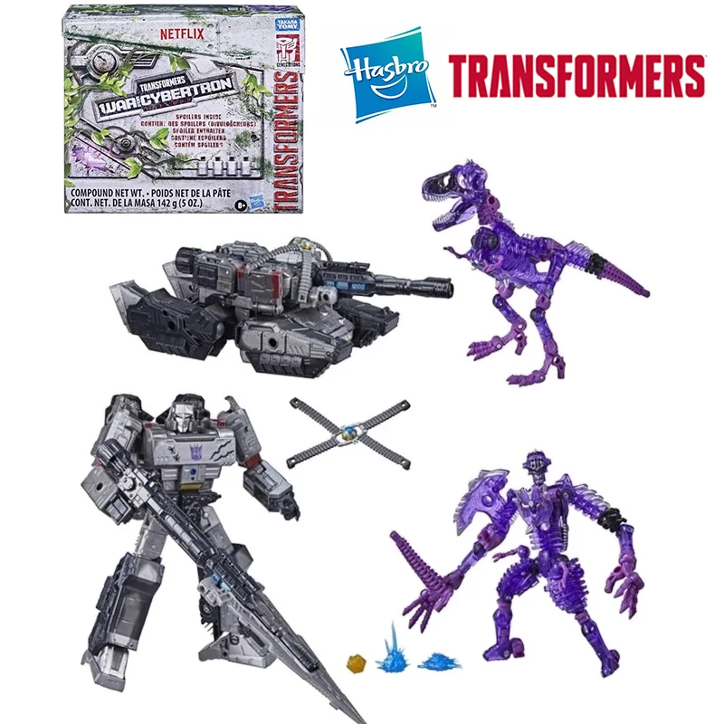 Hasbro Transformers WFC Netflix Megatron 2-Pack 18Cm Anime Originele Action Figure Model Speelgoed Verjaardagscadeau Collectie