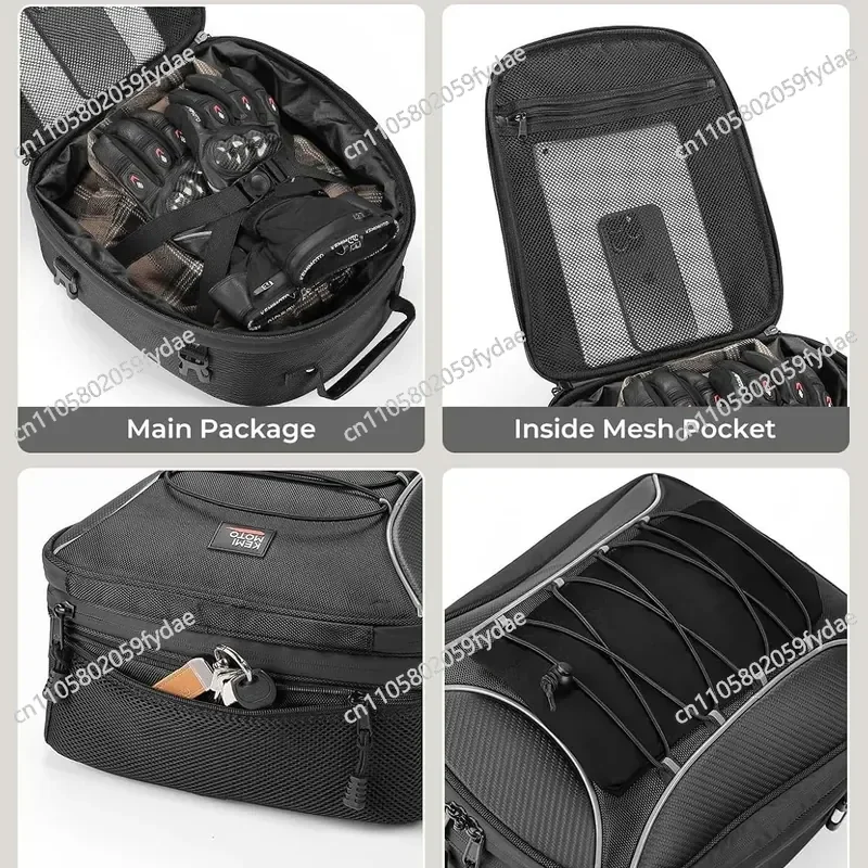 New Motorcycle Rear Seat Bag, Fuel Tank Bag, Knight Racing Portable Seat Trunk, Cycling Locomotive, Motorcycle Travel Bag, Tail