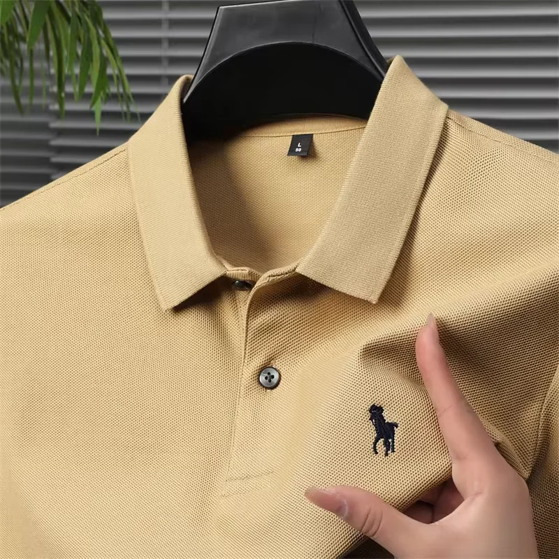 100% cotton high-end short sleeve POLO shirt men\'s summer fashion designer horse logo brand embroidered Luxury casual T-shirt