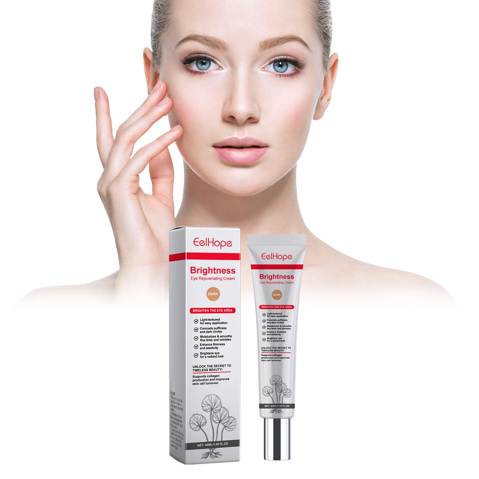 Centella Dark Eye Concealer Cover Imperfecties Verfrissend Hydraterend Licht Bevordert de elasticiteit van de huid en verbetert de slak