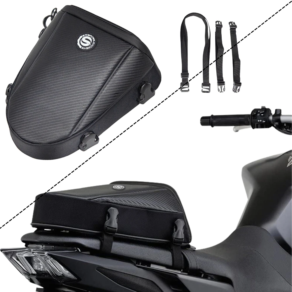 

For Triumph Speed Triple / R Scrambler Tiger 800 900 XC 1050 1200 Motorcycle Multi-functional Rear Seat Bag Tail Bag Rider Backp