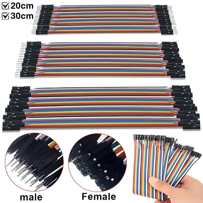 20CM 30CM Dupont Wire Male To Male + Female To Female and Male To Female Cable DIY Electronic Wire Breadboard Jumper Wire