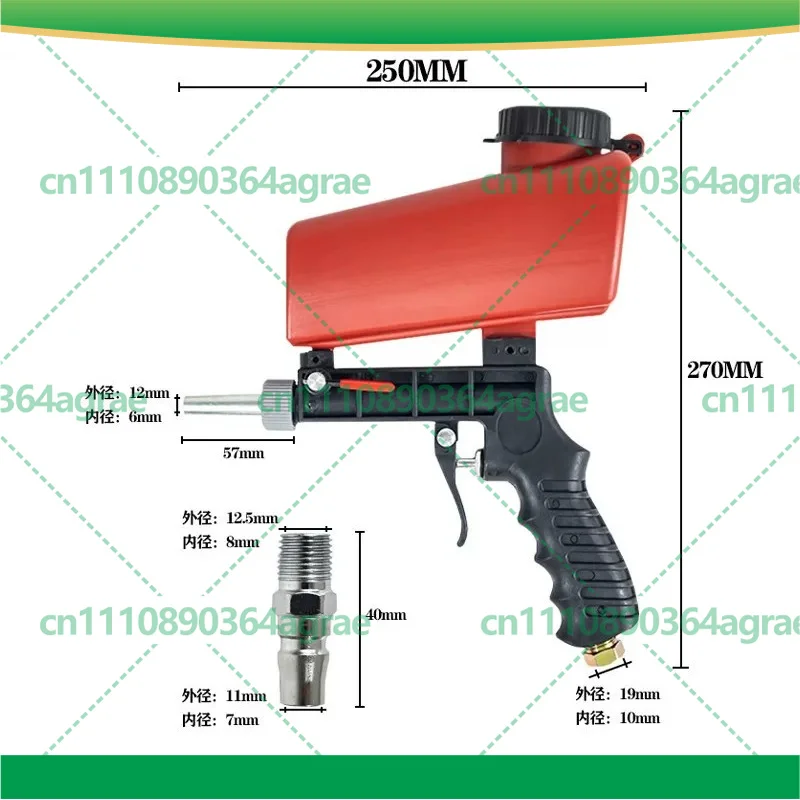 Hand‑Held Mini Pneumatic Sandblasting Gun 6000Rpm Portable Power Tool Accessories
