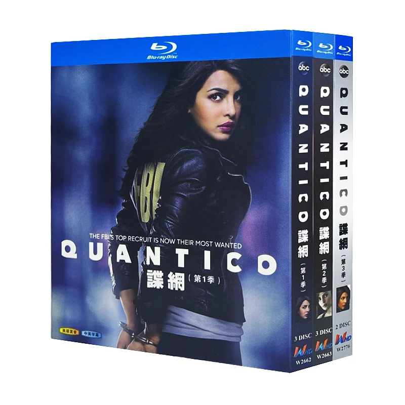 

Blu-ray Ultra HD TV Series Quantico Seasons 1–3 BD Discs 8-Disc Box Set