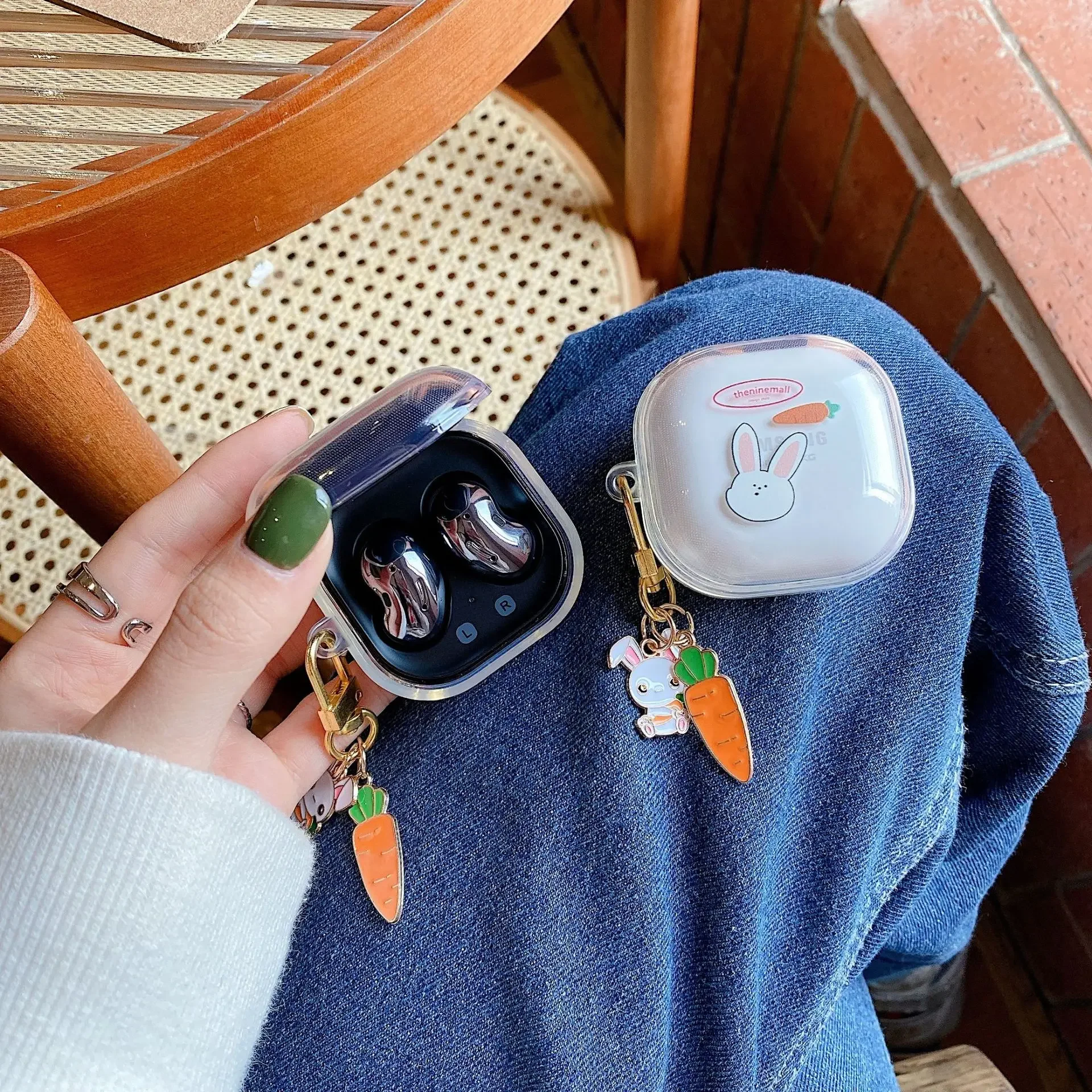 Чехол для Samsung Galaxy Buds FE Buds Pro Buds2, защитный чехол для наушников Samsung Galaxy Buds Live с весенним браслетом