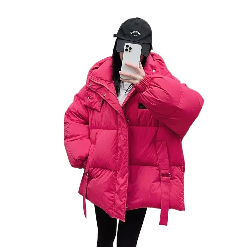 

Толстая мм, очень большой размер 145 кг, пуховая хлопковая одежда премиум-класса с капюшоном, женская зимняя свободная утолщенная одежда для хлеба, куртка, пальто