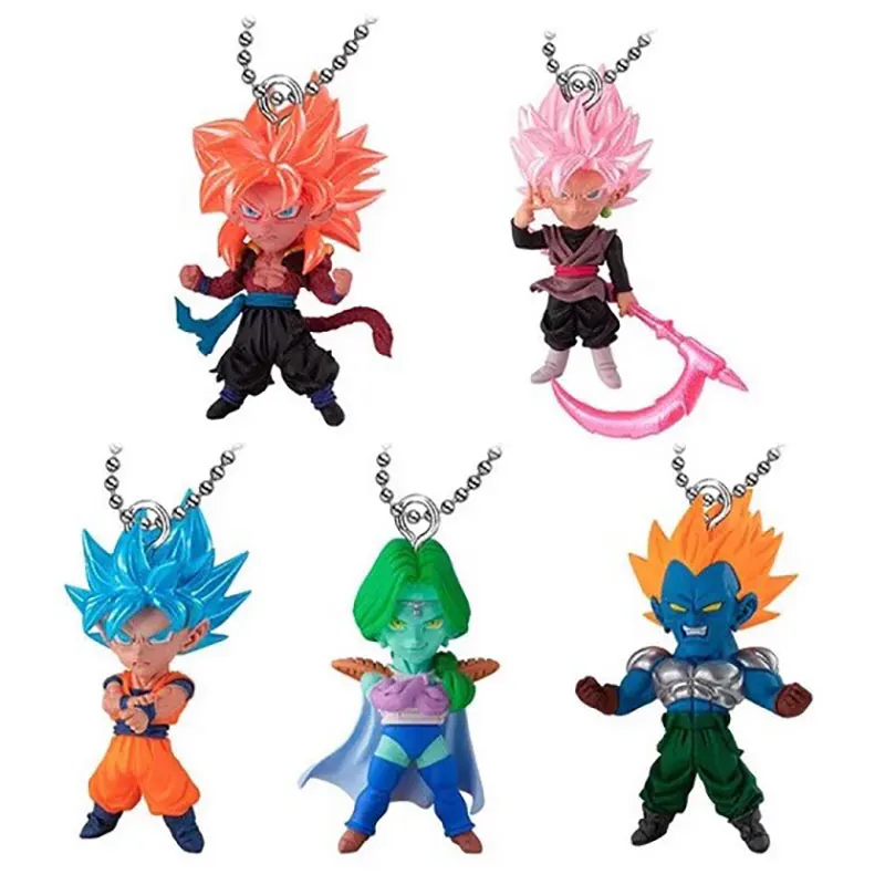 

Japanese Bandai Genuine Gacha Scale Model Dragon Ball Z Zarbon Android 13 Son Goku Gogeta Pendant Anime Action Figure Toys