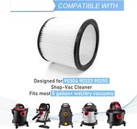CERO 90304 Replacement Cartridge Filter for Shop Vac 90304, 90350, 90333, 90585, 5 Gallon and above Wet/Dry Vacuum Cleaners 1 P