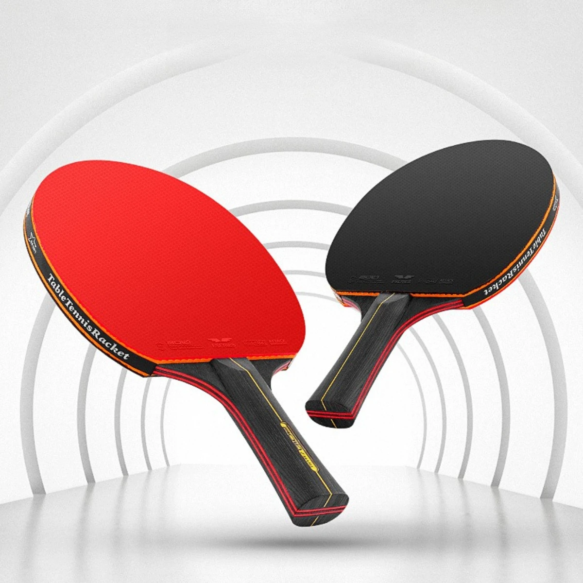 

Professional 5/6 Star Ping Pong Table Tennis Racket Bat Paddle Set Pimples in Rubber with Bag Paddle with Bag Pallets