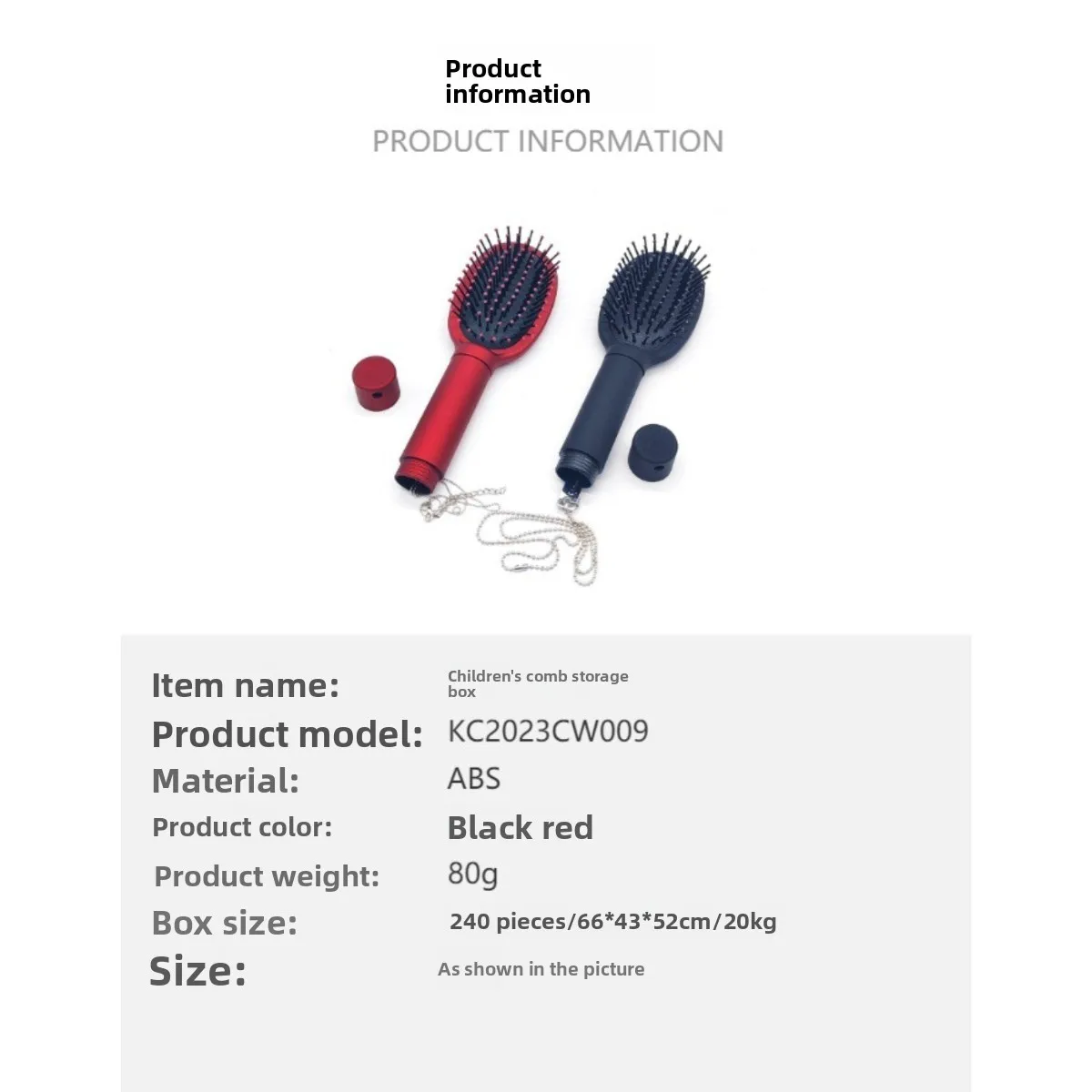 Multifunctional Storage Comb Roller Comb Storage Comb Pill Box Hidden Comb Hidden Money Comb Kids Comb