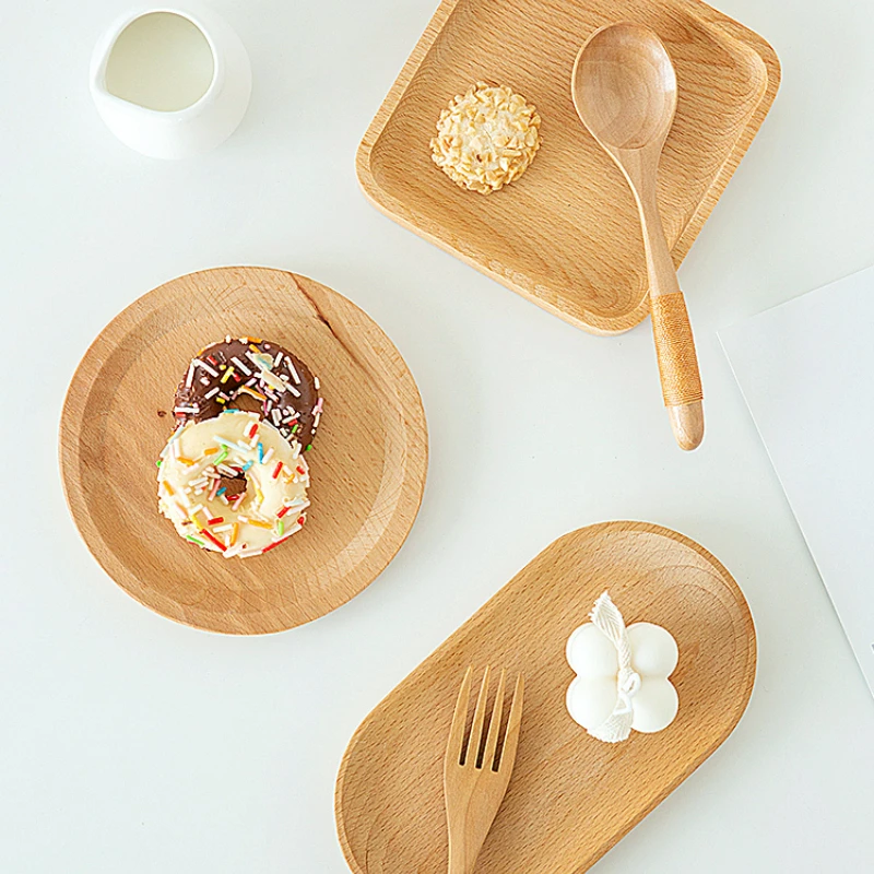 

INS Beech Wood Tray Food Food Photography Posing Shooting Props Tableware Ornaments Decorations