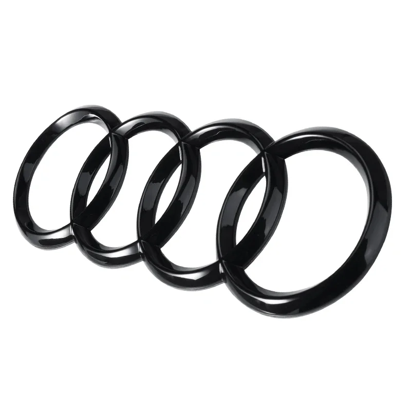 Auto Styling Für Audi A3 A4 A4L A5 A6 A6L A7 A8L Q2L Q3 Q5 Q7 TT Glanz Schwarz Front Motorhaube Grill Hinten Stamm Emblem Abzeichen Aufkleber