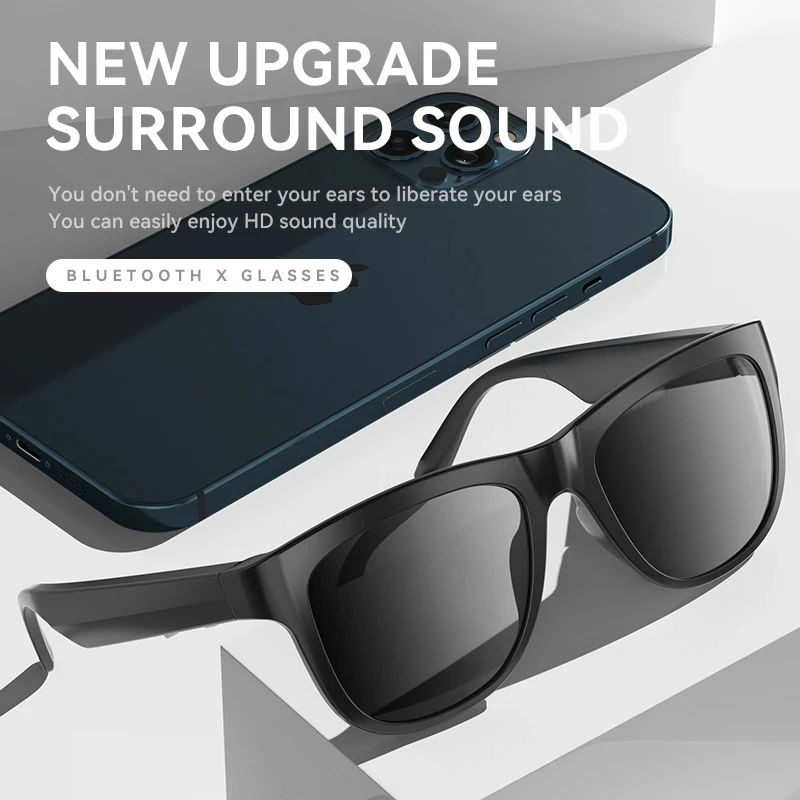 

Zilead Smart Sunglasses Wireless Bluetooth Sunglasses Audio Hands-Free Call Sport Stereo Sunglasses Headsets Music UV400 Eyewear