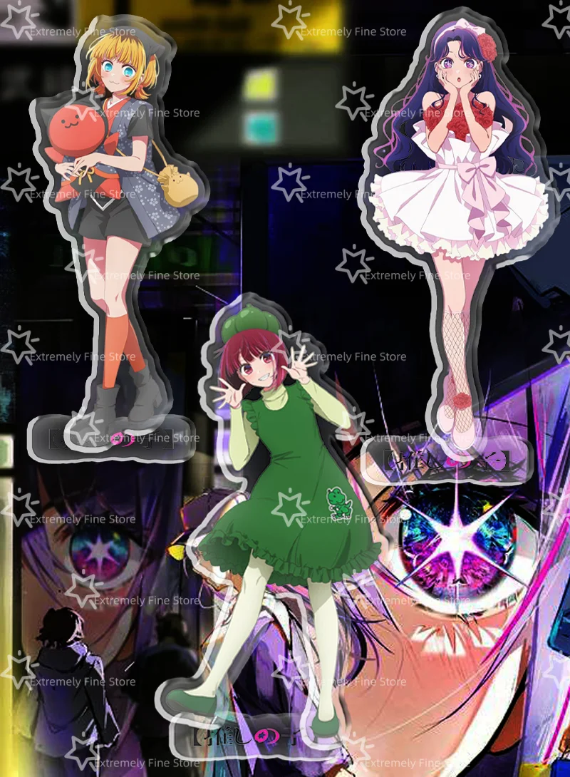 Oshi No Ko Anime Acrylic Stand Model Plate Decoration Desk Figure Display Students Gifts Animation Collection Jewelry Tableware