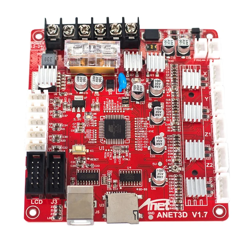 New Anet E16 Mainboard A1284-Base V1.7 Base Control Board Mother Board for RepRap 3D Printer Part 3D Printer Accessories