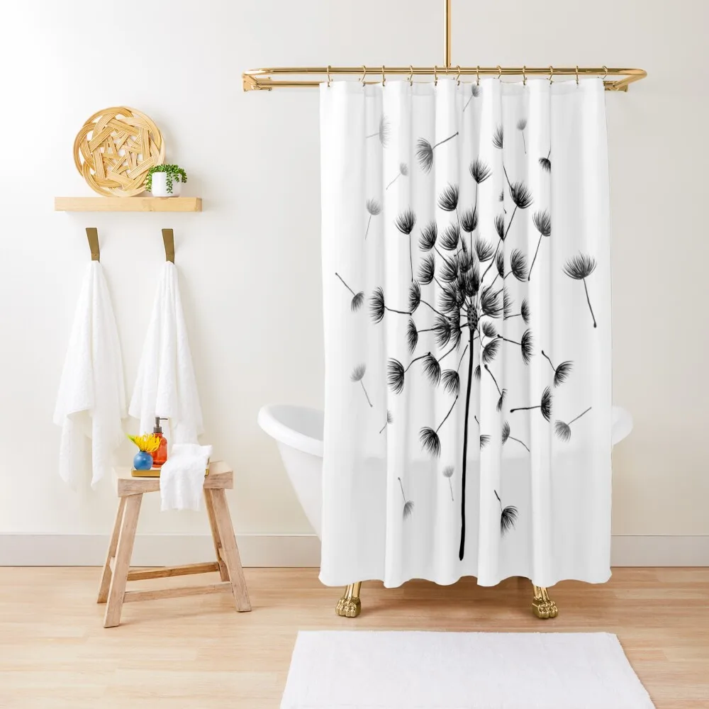 

Dandelion Shower Curtain Shower Set For Bathroom Waterproof Shower Modern Accessory Bathrooms Curtain