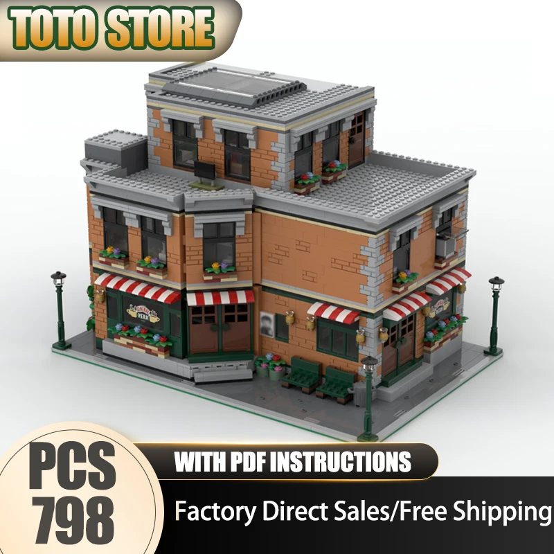 

City Street View Moc Building Blocks Bro Penthouse V2 Модель Технология Кирпич DIY Сборка Строительная игрушка Праздничный набор Подарки
