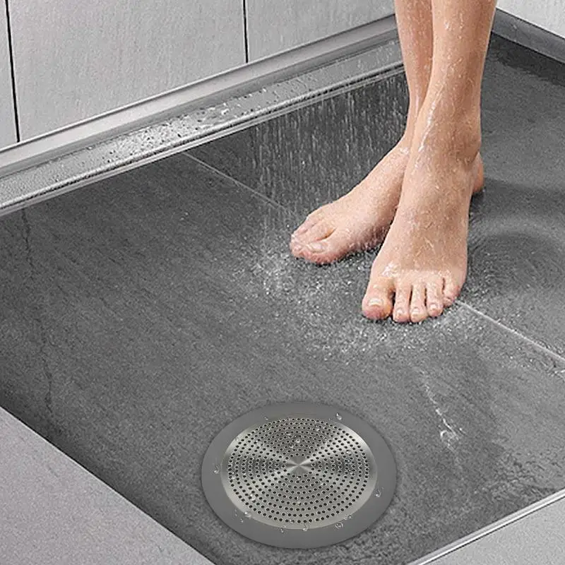 Shower Drain Hair Catcher | 3Pcs Bathroom Drain Cover | Stainless Steel Bathtub Drain Strainer Cover Shower Hair Drain Catcher