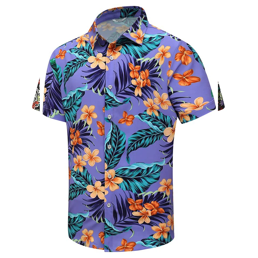 

Fashion 2024 New Trend Hot Style Men's Summer Hawaiian Style Gorgeous Shirt Casual Vacation Style Short Sleeve Shirt For Men