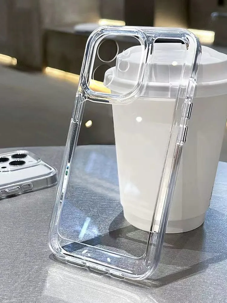 Coque de téléphone transparente en Silicone souple, étui antichoc pour iPhone 17 Pro Max 16 13 11 15 14 Plus 12 17 Air 16E 17Promax